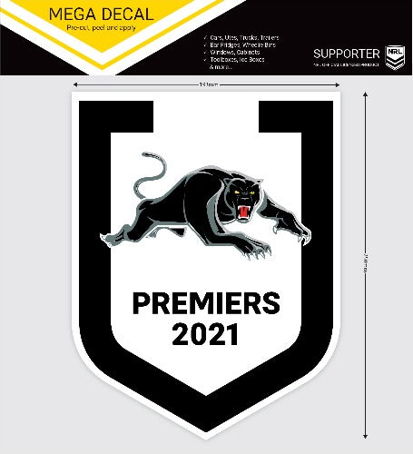 Penrith Panthers 2021 Premiers Car Logo Sticker - Mega