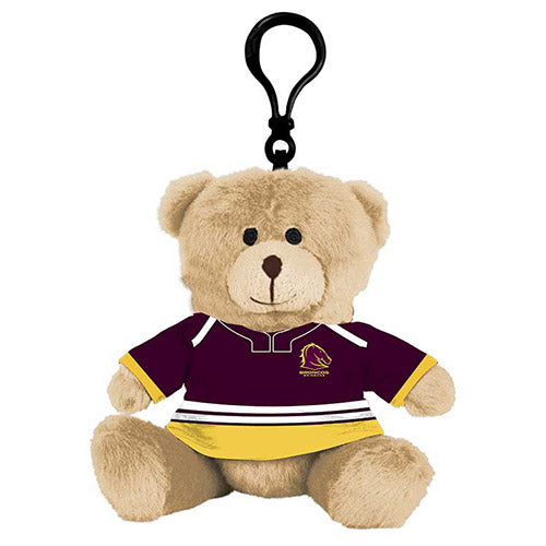Brisbane Broncos Teddy Bear Bag Tag