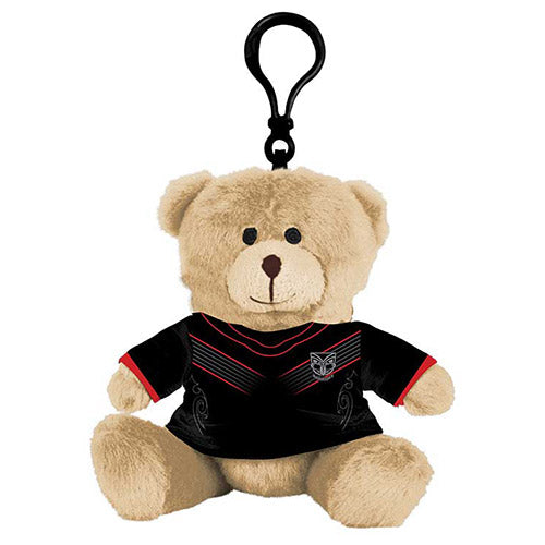 NZ Warriors Plush Teddy Bear Bag Tag