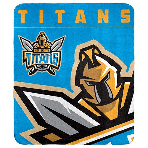 Gold Coast Titans Polar Fleece Throw Rug