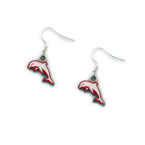 Dolphins Logo Earrings