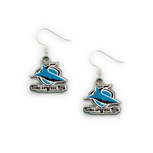 Cronulla Sharks Logo Earrings