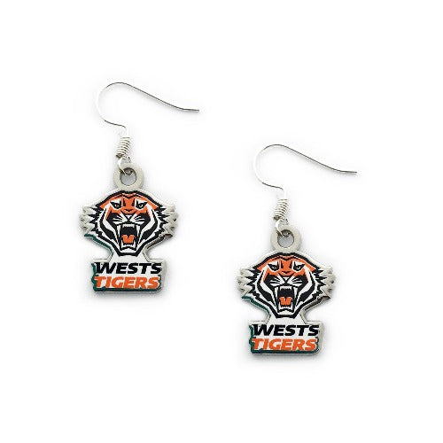 Wests Tigers Logo Earrings