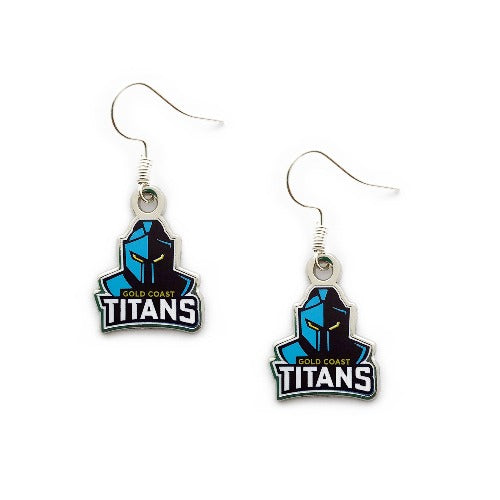 Gold Coast Titans Logo Earrings