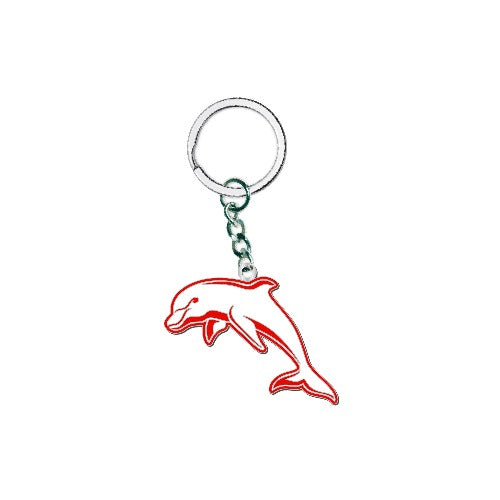 Dolphins Keyring - Metal Logo