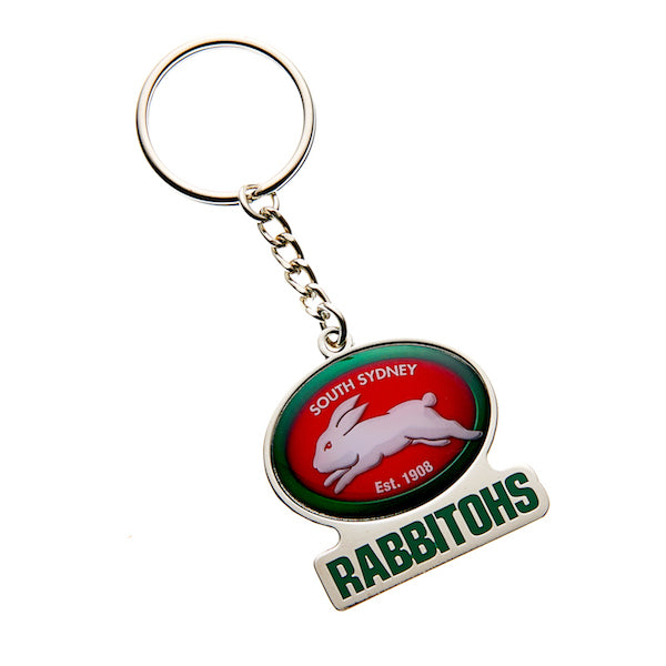 South Sydney Rabbitohs Keyring - Metal Logo