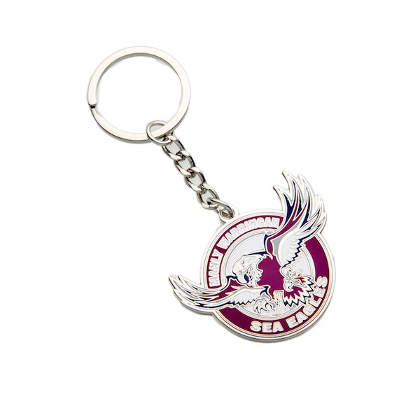 Manly Sea Eagles Keyring - Metal Logo