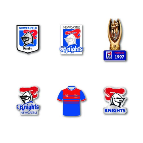 Newcastle Knights Evolution Pin Set