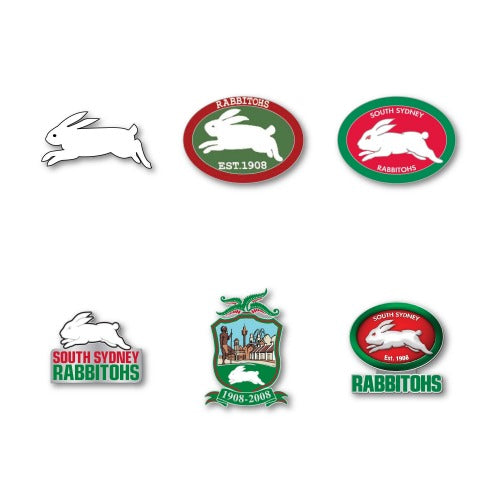 South Sydney Rabbitohs Evolution Pin Set