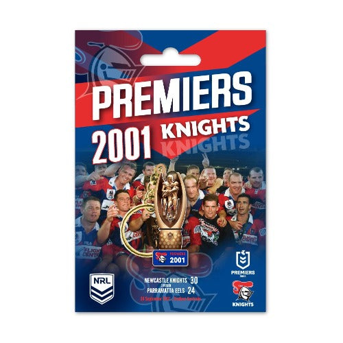 Newcastle Knights 2001 Premiers Keyring - Trophy