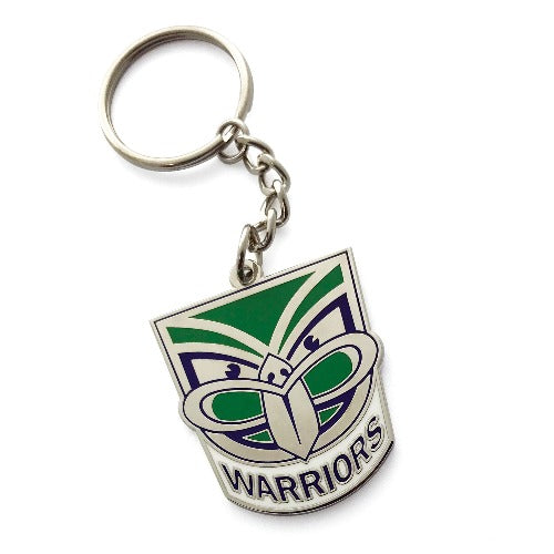 NZ Warriors Keyring - Metal Logo