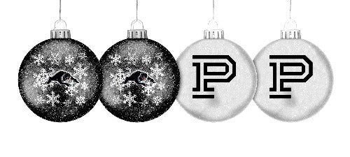 Penrith Panthers Glitter Baubles (4pk)