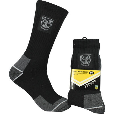 New Zealand Warriors Work Socks (2pk)