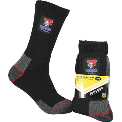 Newcastle Knights Work Socks (2pk)