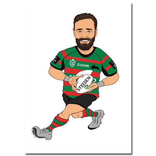 South Sydney Rabbitohs Custom Cartoon Drawing