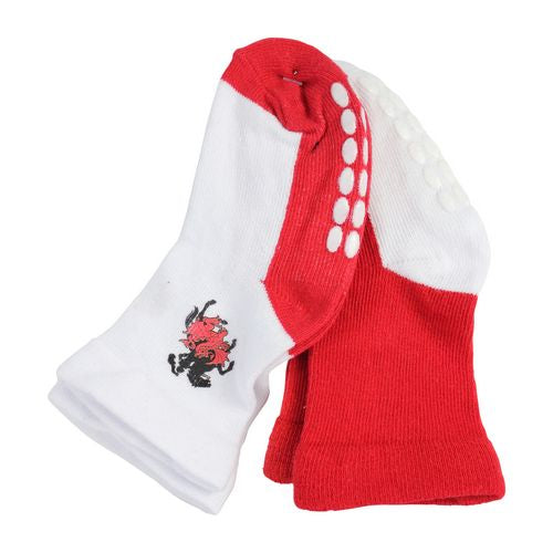St George Illawarra Dragons Baby Socks Team Colours Anti-slip on bottom of socks 2pk
