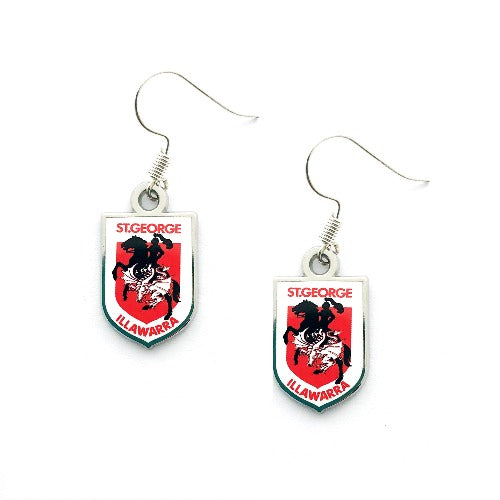 St George Illawarra Dragons Logo Earrings