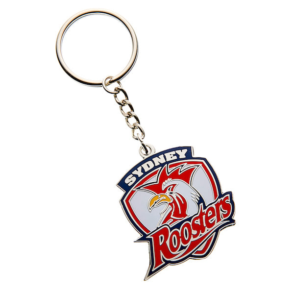 Sydney Roosters Keyring - Metal Logo