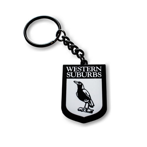 Western Suburbs Magpies Keyring - Heritage
