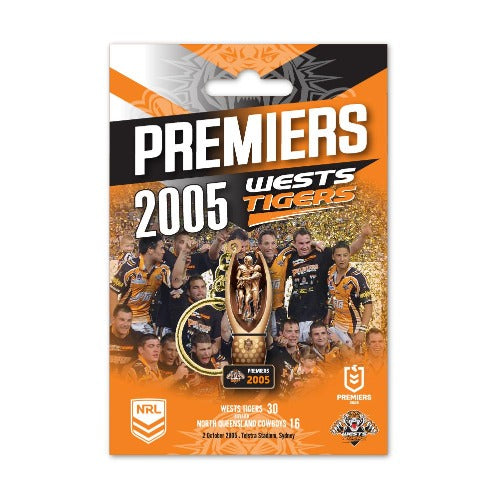 Wests Tigers 2005 Premiers Keyring - Trophy