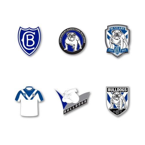 Canterbury Bulldogs Evolution Pin Set