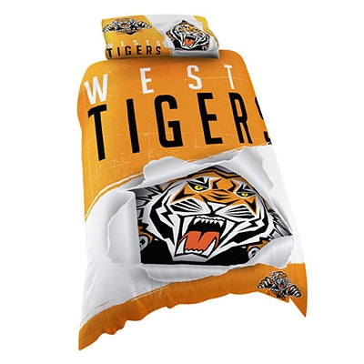 Wests Tigers Quilt Cover - Single