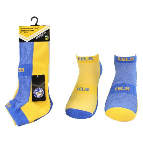 Parramatta Eels Ankle Socks (2pk)