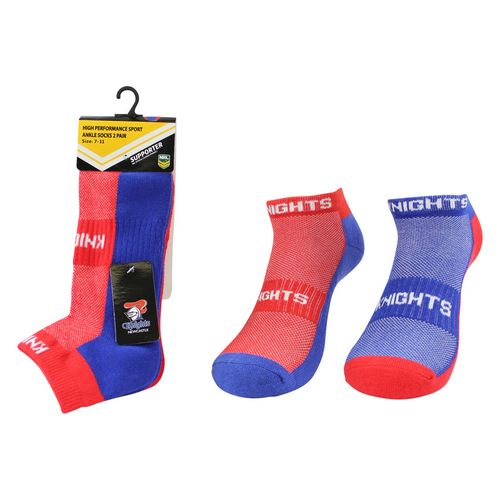Newcastle Knights Ankle Socks (2pk)
