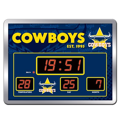 North Queensland Cowboys Scoreboard Clock