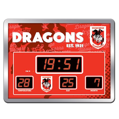 St George Illawarra Dragons Scoreboard Clock