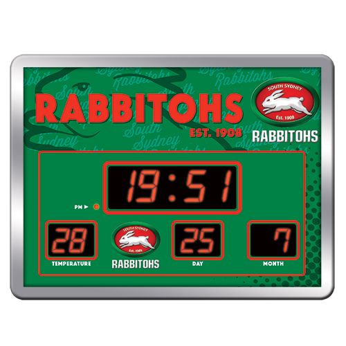 South Sydney Rabbitohs Scoreboard Clock